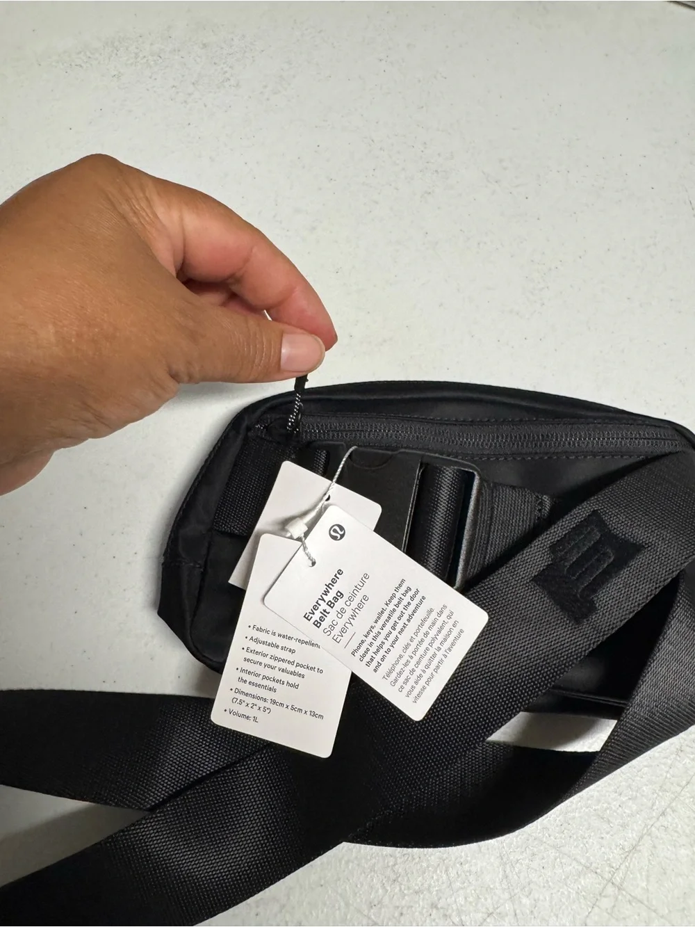 lululemon athletica Black Crossbody Belt Bag